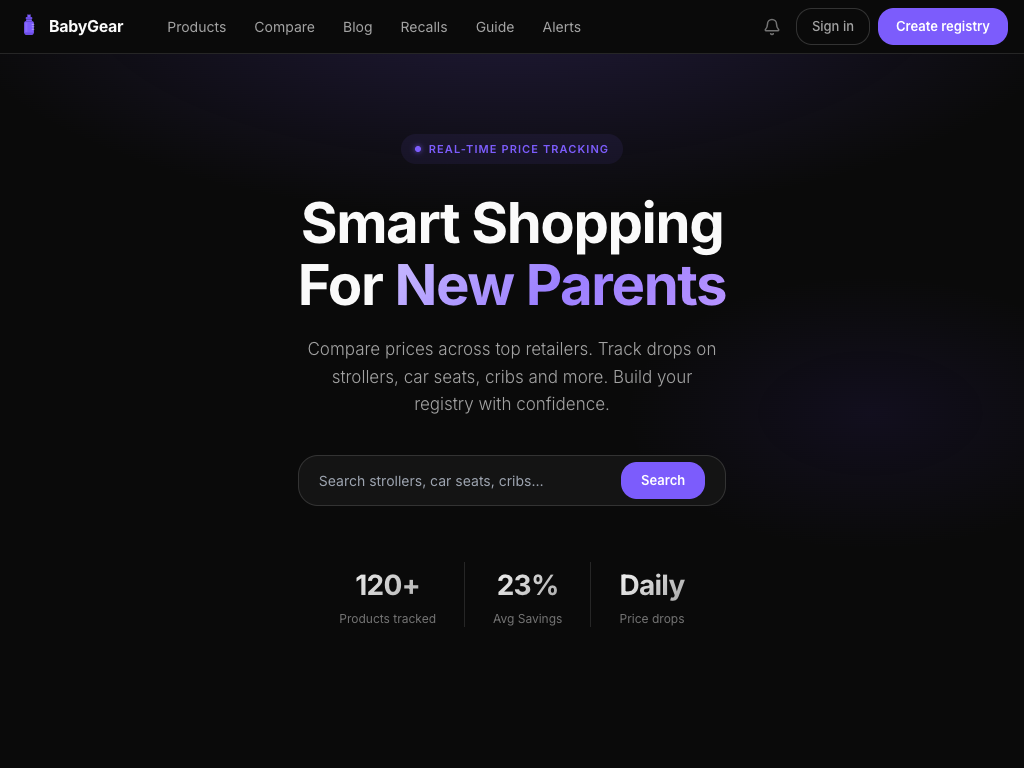BabyGear site preview