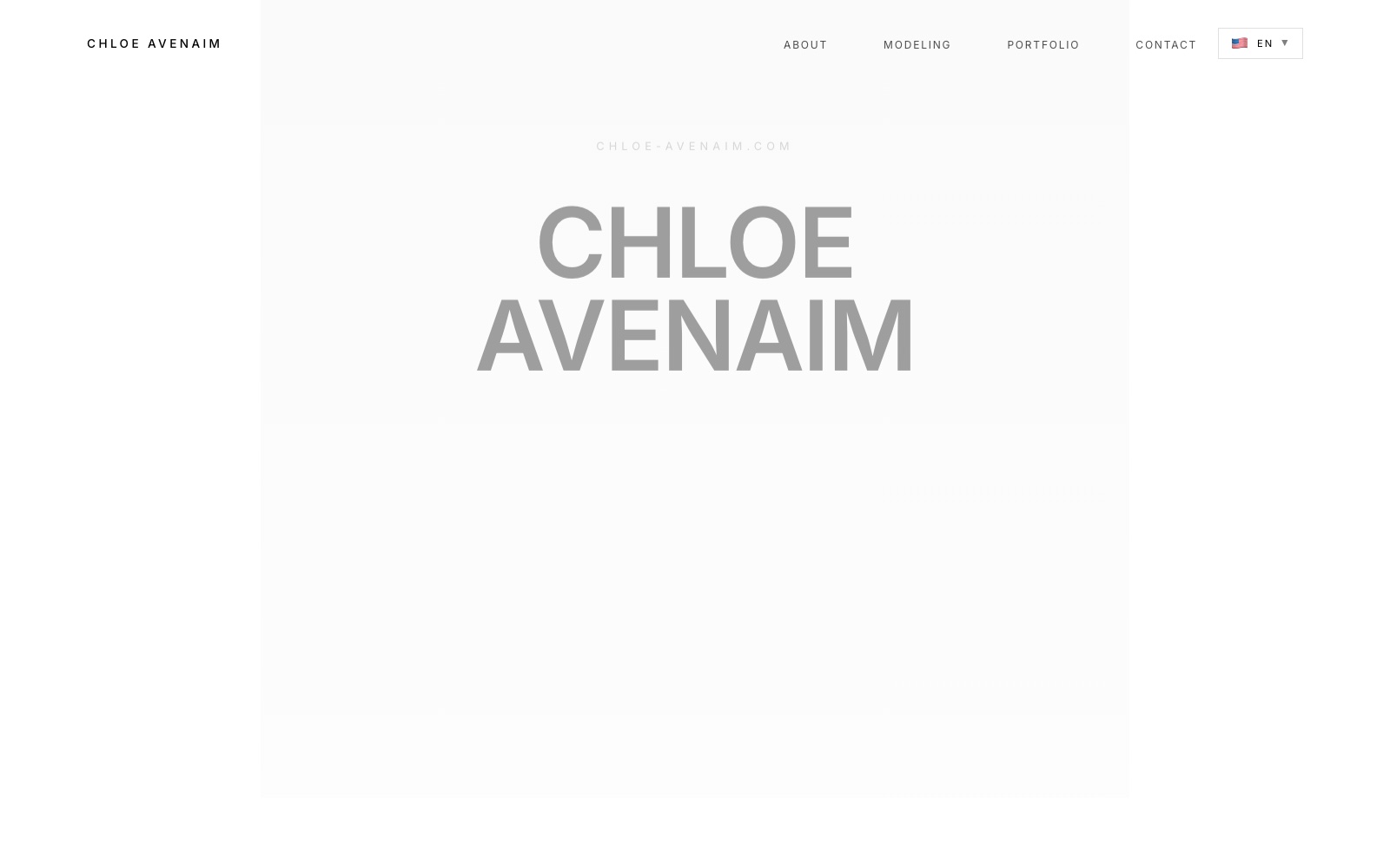 Chloe Avenaim, portfolio and booking site